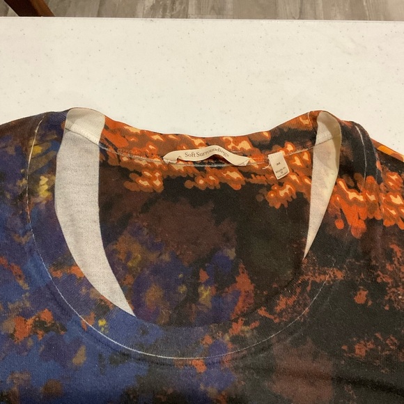 Soft Surroundings Theo Starry Night Tunic Asymmetrical Hem Scoop Neck Women’s M - Picture 5 of 11